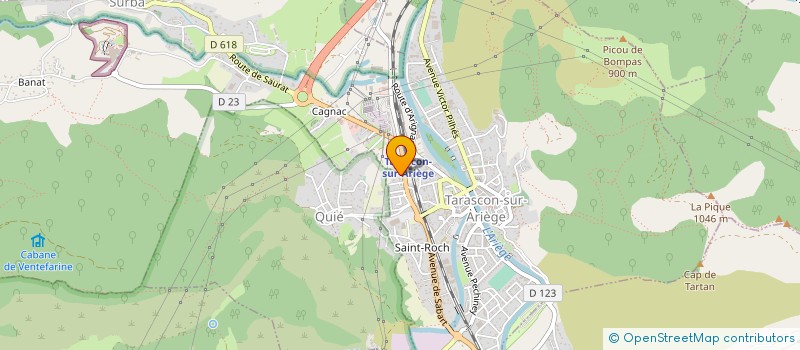localisation de l'entreprise SCI CHAGUE PILHES à TARASCON-SUR-ARIEGE