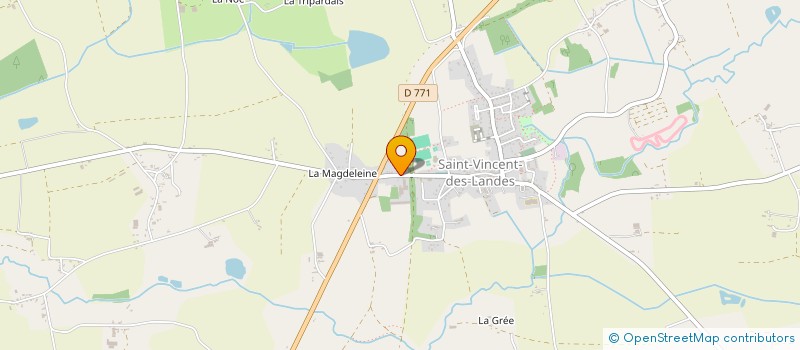 localisation de l'entreprise SCI CHAHIN  SAINT-VINCENT-DES-LANDES