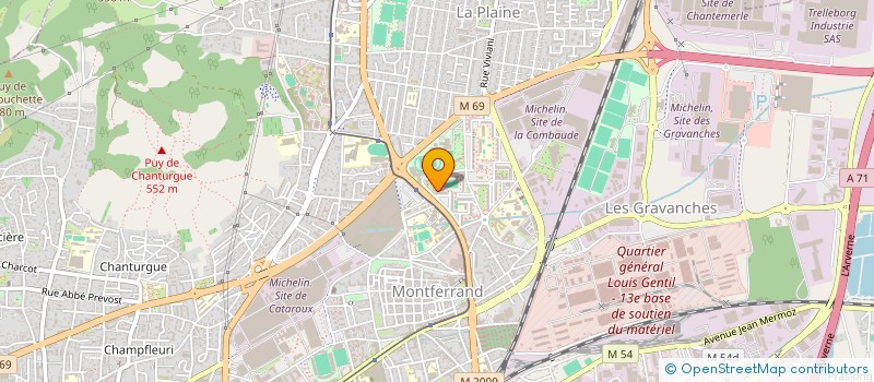 localisation de l'entreprise SCI CHAHIR  CLERMONT-FERRAND