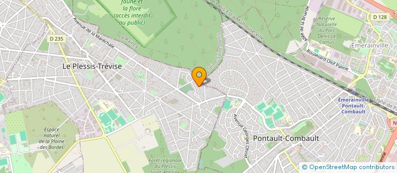 localisation de l'entreprise SCI CHAHRAZED  LE PLESSIS-TREVISE
