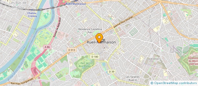 localisation de l'entreprise SCI CHAHUT à RUEIL-MALMAISON