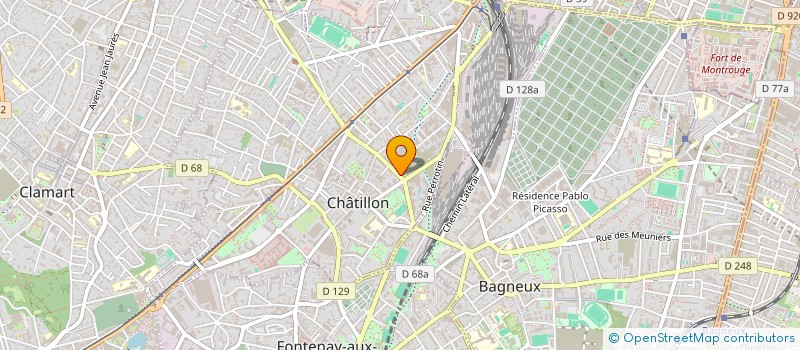 localisation de l'entreprise SCI CHAHWAN  CHATILLON