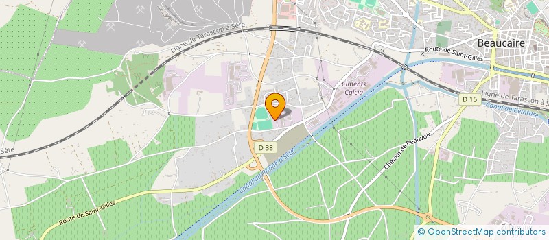 localisation de l'entreprise SCI CHAIB LJ  BEAUCAIRE