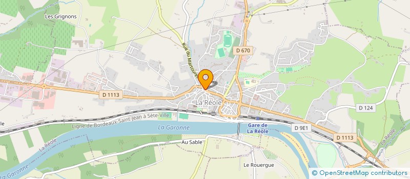 localisation de l'entreprise SCI CHAIGNE  LA REOLE