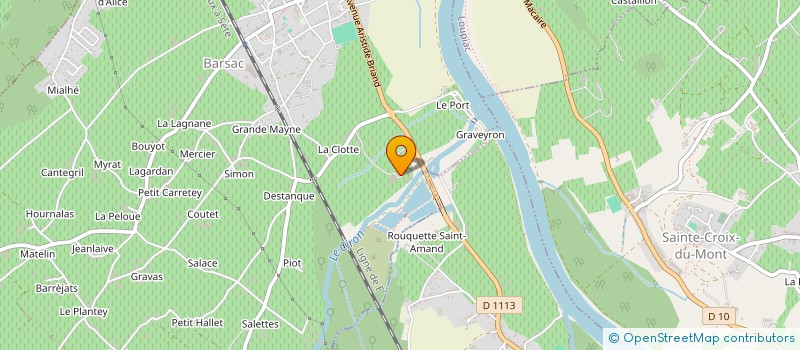 localisation de l'entreprise SCI CHAIGNEAU  BARSAC