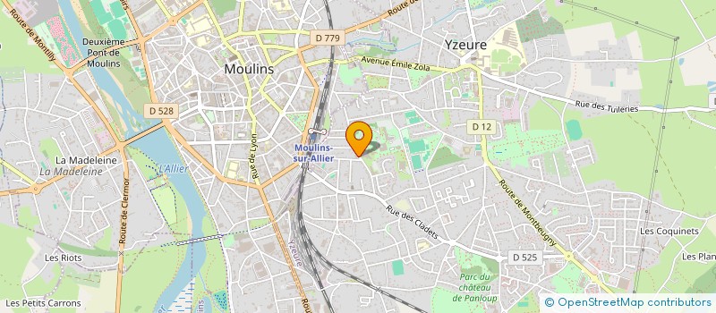 localisation de l'entreprise SCI CHAIGNEAU-DOUBRE  YZEURE