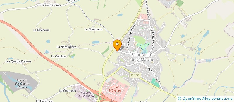 localisation de l'entreprise SCI CHAIGNEAU TEILLET à SEVREMOINE