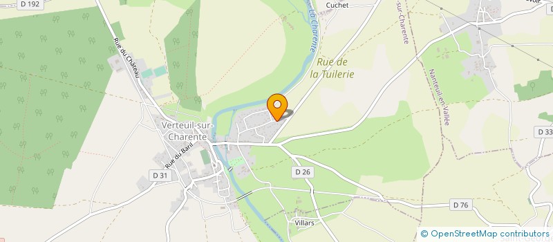 localisation de l'entreprise SCI CHAIL à VERTEUIL-SUR-CHARENTE