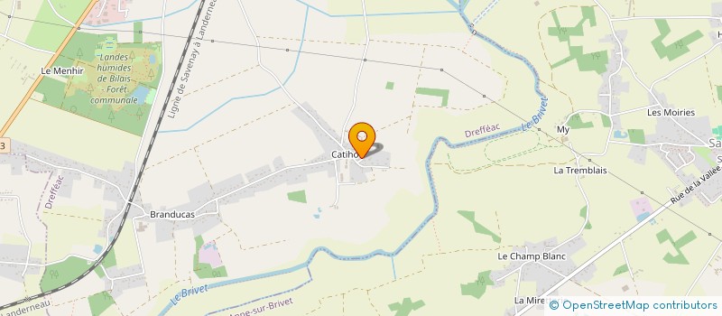 localisation de l'entreprise SCI CHAILLAN  DREFFEAC