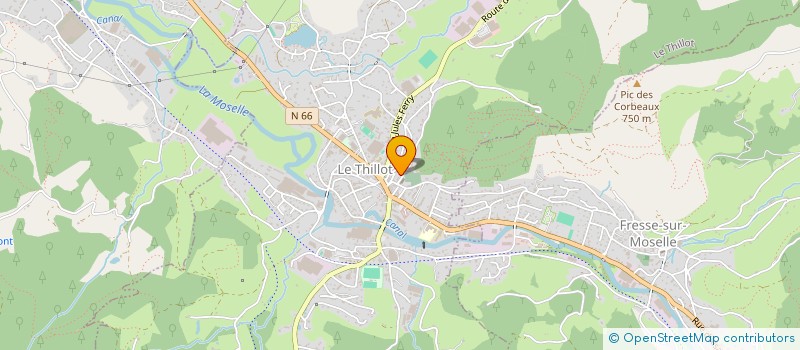 localisation de l'entreprise SCI CHAILLON  LE THILLOT