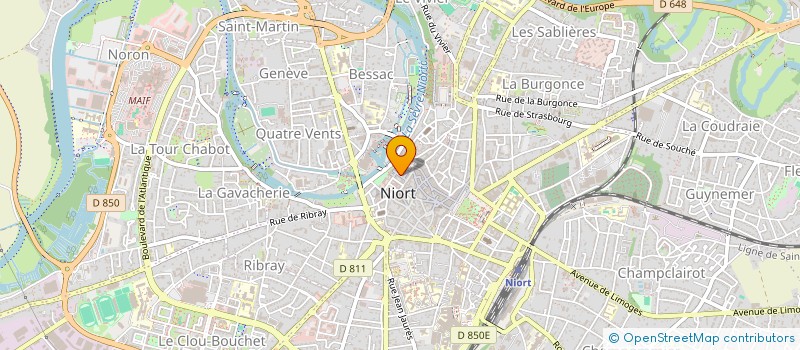 localisation de l'entreprise SCI CHAILLOT à NIORT