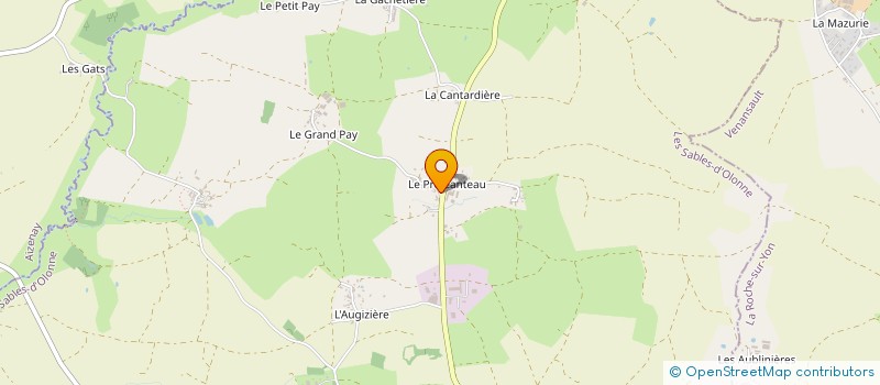 localisation de l'entreprise SCI CHAILLOUX-RAPITEAU  BEAULIEU-SOUS-LA-ROCHE