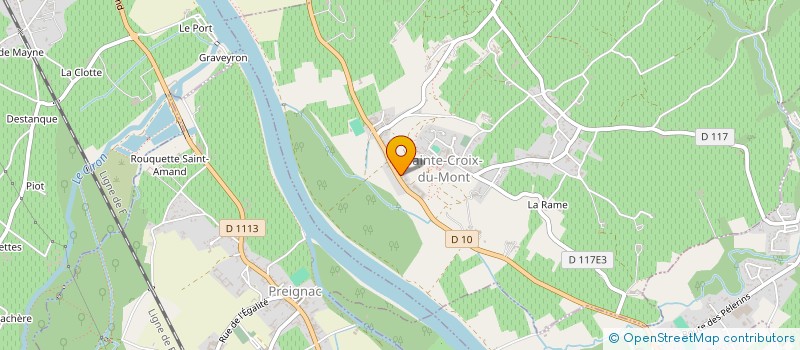 localisation de l'entreprise SCI CHAINON  SAINTE-CROIX-DU-MONT