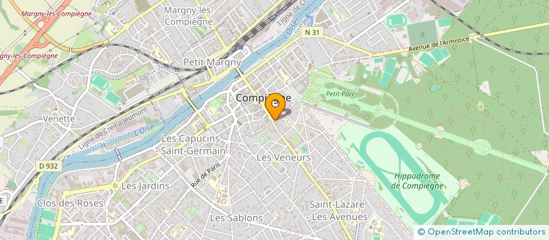 localisation de l'entreprise SCI CHAIRLINE  COMPIEGNE