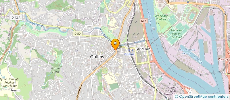 localisation de l'entreprise SCI CHAISE BRALY  OULLINS-PIERRE-BENITE