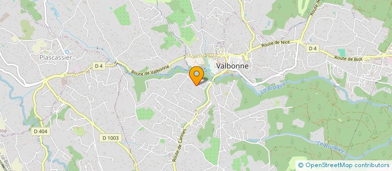 localisation de l'entreprise SCI CHAKE à VALBONNE