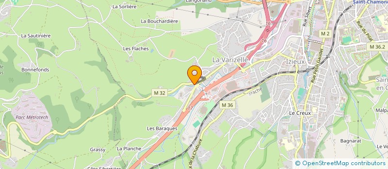 localisation de l'entreprise SCI CHALAL  SAINT-CHAMOND