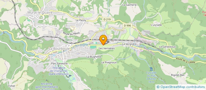 localisation de l'entreprise SCI CHALANCHE  LA BOURBOULE