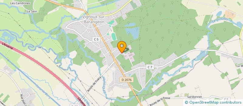 localisation de l'entreprise SCI CHALANE  VIGNOUX-SUR-BARANGEON