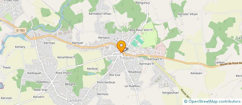 localisation de l'entreprise SCI CHALANN  TREGUNC