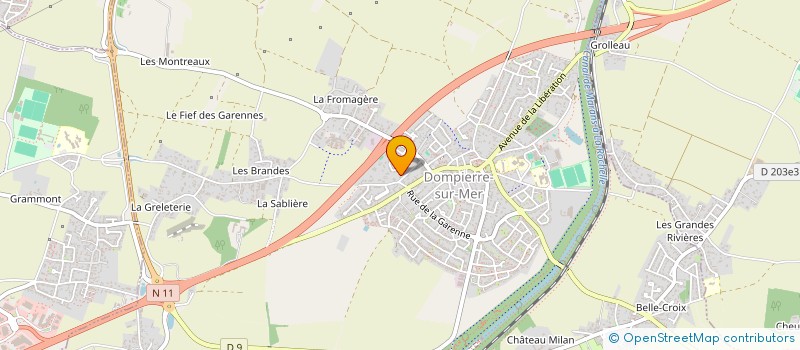 localisation de l'entreprise SCI CHALARD-MOUSSY  DOMPIERRE-SUR-MER