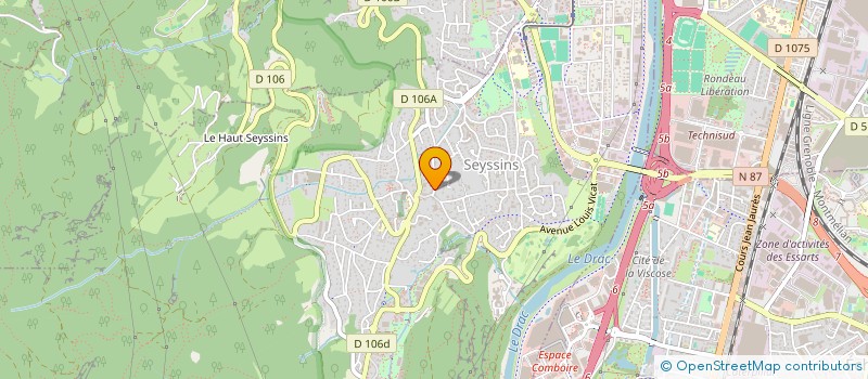 localisation de l'entreprise SCI CHALAS  SEYSSINS