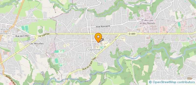 localisation de l'entreprise SCI CHALAUX GAUTIER  CRAPONNE