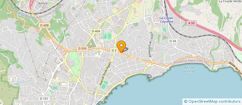 localisation de l'entreprise SCI CHALAY  LA CIOTAT