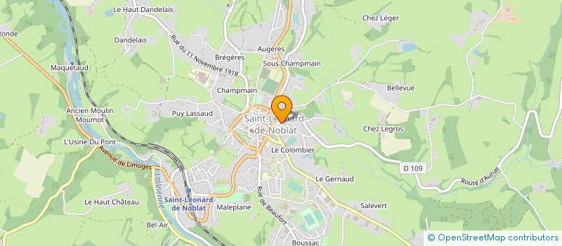 localisation de l'entreprise SCI CHALE à SAINT-LEONARD-DE-NOBLAT
