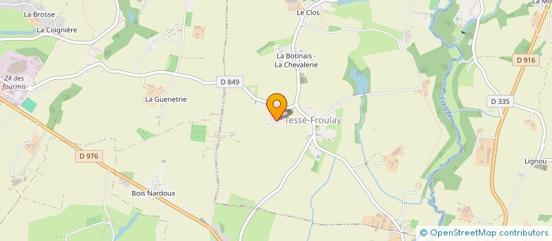 localisation de l'entreprise SCI CHALEMAX à TESSE FROULAY