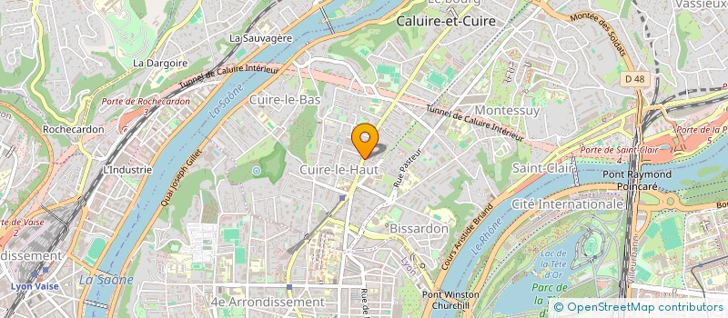 localisation de l'entreprise SCI CHALEO  CALUIRE-ET-CUIRE