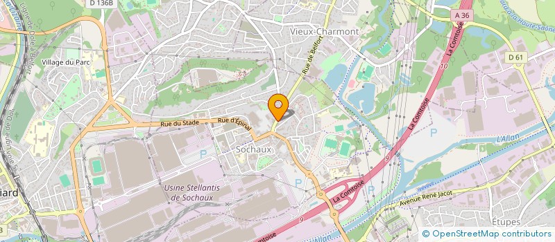 localisation de l'entreprise SCI CHALET  VIEUX-CHARMONT
