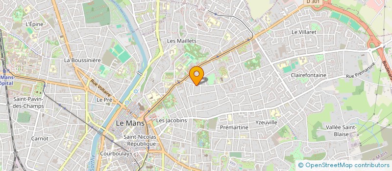 localisation de l'entreprise SCI CHALET  LE MANS