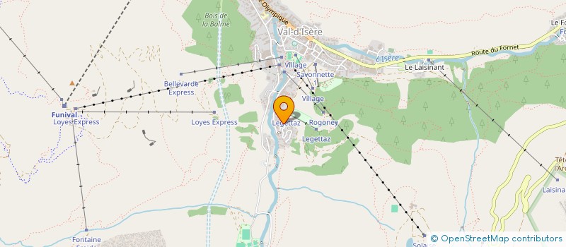 localisation de l'entreprise SCI CHALET ALYSSON  VAL D'ISERE