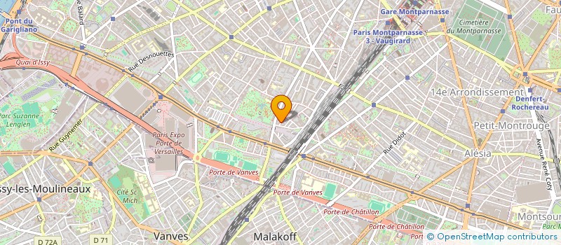 localisation de l'entreprise SCI CHALET BOIS BLANC à PARIS