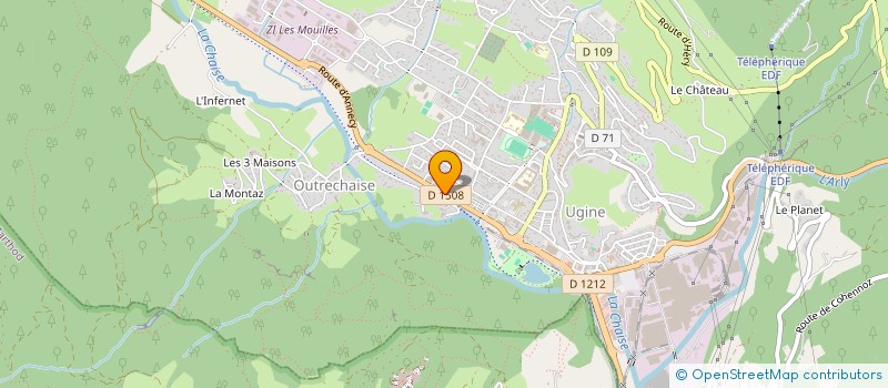 localisation de l'entreprise SCI CHALET DE CHAMONIX  UGINE