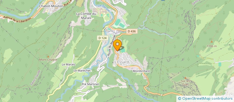 localisation de l'entreprise SCI CHALET DE LA COMBE DU LAC  VILLARD-SAINT-SAUVEUR