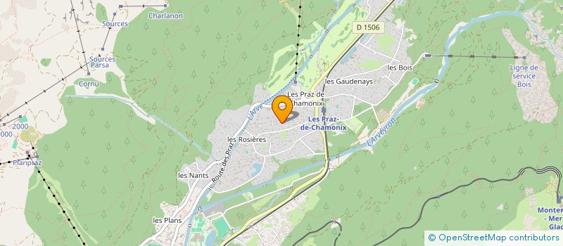 localisation de l'entreprise SCI CHALET DES PRAZ à CHAMONIX-MONT-BLANC