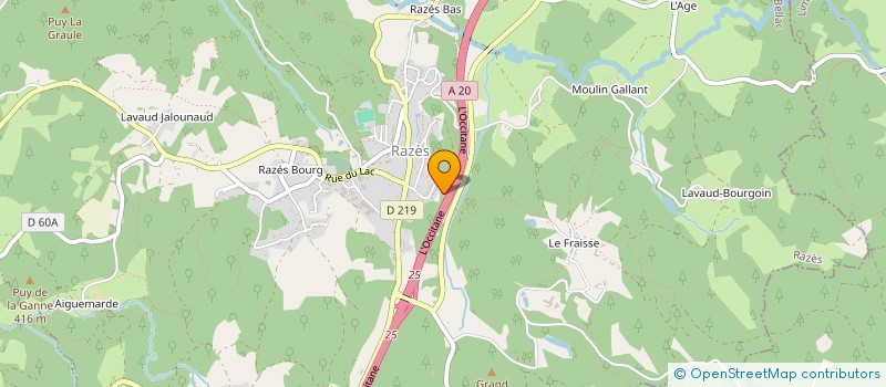 localisation de l'entreprise SCI CHALET DES ROSES à RAZES