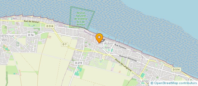 localisation de l'entreprise SCI CHALET DU PUY  SAINT-AUBIN-SUR-MER