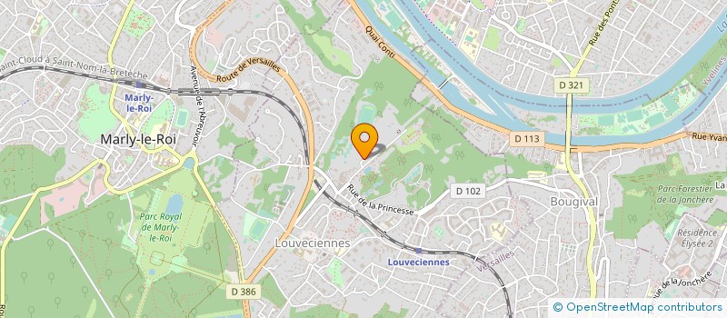 localisation de l'entreprise SCI CHALET DUPONT  LOUVECIENNES