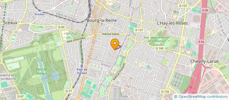 localisation de l'entreprise SCI CHALET KOECHLIN à BOURG-LA-REINE