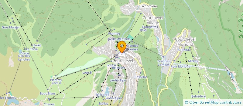 localisation de l'entreprise SCI CHALET LAFARGE à COURCHEVEL