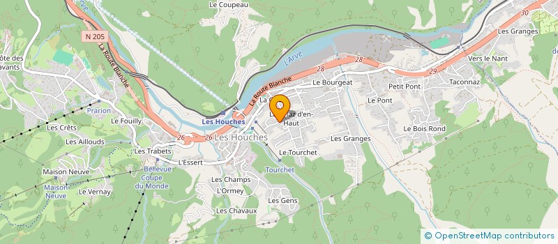 localisation de l'entreprise SCI CHALET LE KETCH  LES HOUCHES