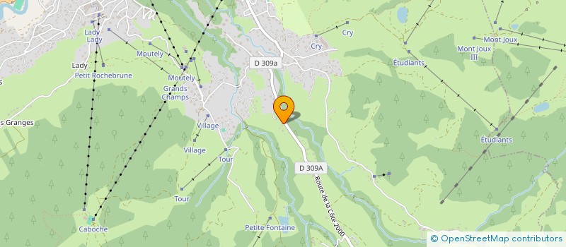 localisation de l'entreprise SCI CHALET LE SOMMARD  MEGEVE