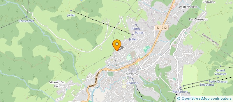 localisation de l'entreprise SCI CHALET LES CLARINES  MEGEVE