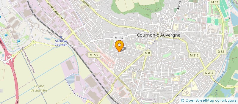 localisation de l'entreprise SCI CHALETDARC  COURNON-D'AUVERGNE