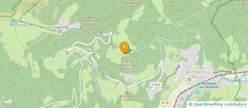 localisation de l'entreprise SCI CHALETS LAHO  MUHLBACH-SUR-MUNSTER