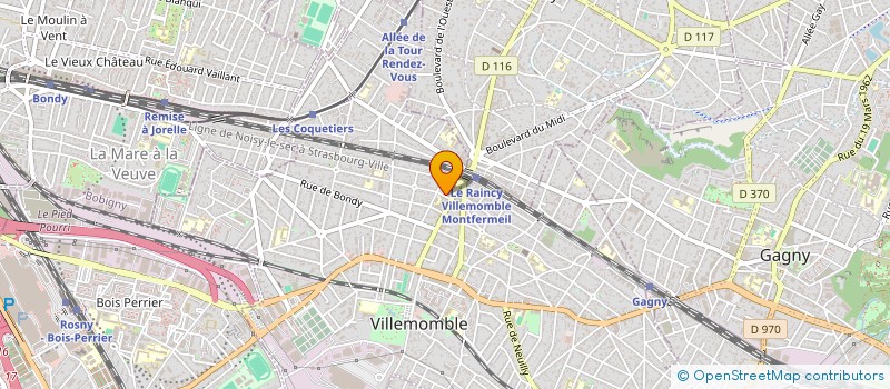 localisation de l'entreprise SCI CHALETTA à VILLEMOMBLE