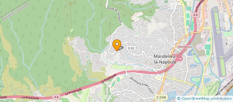 localisation de l'entreprise SCI CHALEX à MANDELIEU-LA-NAPOULE